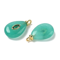 Gefärbt natürliche weiße Jade Anhänger&nbsp;G-H328-01G-A01