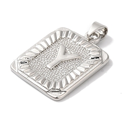 Pendentifs de placage en laiton&nbsp;KK-B092-42P-Y