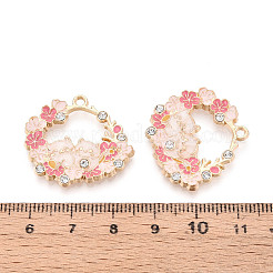 Strass alliage et pendentifs émail&nbsp;ENAM-T022-52KCG