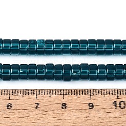 Abalorios de vidrio transparente hebras&nbsp;GLAA-N026-3x6mm-T04