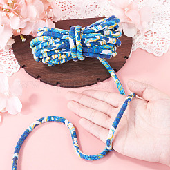 Cordon en polyester imprimé floral ethnique de 5 m&nbsp;OCOR-TA0003-94D