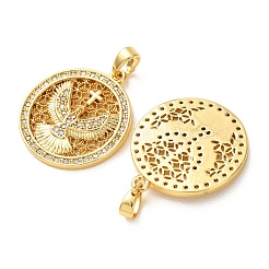 Pendentifs en laiton zircon cubique transparent&nbsp;KK-A304-06G