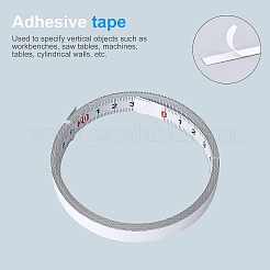 Rückseitig klebendes Lineal aus Kohlenstoffstahl&nbsp;TOOL-WH0129-23