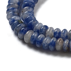 Natürliche blaue Fleck Jaspis Perlen Stränge&nbsp;G-K343-C18-01