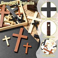 30 stücke 6 stile holz anhänger&nbsp;WOOD-CJ0002-58