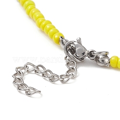 Set di collane di perline di semi di vetro da 4 pz 4 colori per le donne&nbsp;NJEW-TA00053