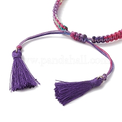 Herstellung von Armbändern aus geflochtenen Polyesterperlen&nbsp;AJEW-JB01249