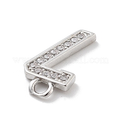 Latón micro pavimenta claro colgantes de circonio cúbico&nbsp;LS-ZIRC-I067-02H
