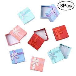 8 Stück 4 Farben Valentinstagsgeschenke Pakete Ringboxen aus Karton&nbsp;CBOX-FS0001-07