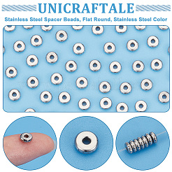 80 pz 201 perline distanziatrici in acciaio inossidabile&nbsp;STAS-UN0057-17