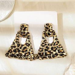 Ohrstecker aus Legierung mit Leopardenmuster&nbsp;LS-EJEW-K304-01D-G