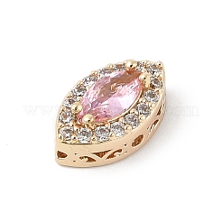 Perline zirconi micro pave  in ottone&nbsp;KK-K297-27G-02