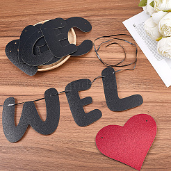 Papier willkommen zurück matter banner&nbsp;DIY-WH20001-89B
