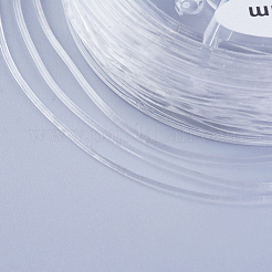 Cordon de cristal élastique japonais rond&nbsp;EW-G008-01-1mm