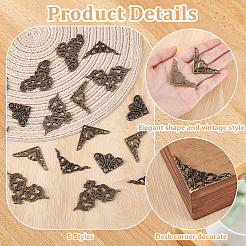 30 pièce de protection d'angle pour boîte d'armoire en alliage&nbsp;FIND-PH0023-90