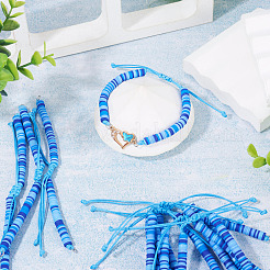 Pulseras hechas a mano con cuentas de arcilla polimérica&nbsp;AJEW-TAC00078