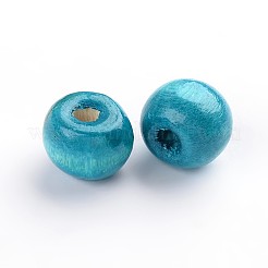 Des perles en bois naturel&nbsp;X-YTB022-11