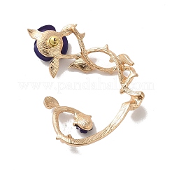 Pendientes de aleación con diseño de escalador de rosas para mujer.&nbsp;EJEW-A096-01B