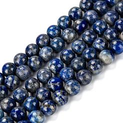 Natürliche Lapislazuli runde Perle Stränge&nbsp;G-E262-01-8mm