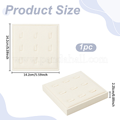 Expositor organizador de anillos de microfibra con 9 ranura&nbsp;ODIS-WH0050-15C-02
