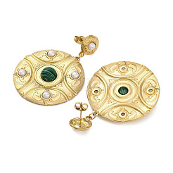 Pendientes de acero inoxidable 304 para mujer&nbsp;EJEW-B110-05G-04