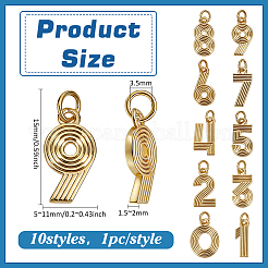 Ciondoli in ottone 10 pz 10 stili&nbsp;KK-PH0015-42
