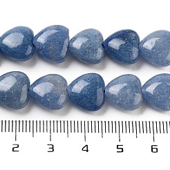 Gefärbte und erhitzte natürliche blaue Aventurinperlenstränge&nbsp;G-B022-34C