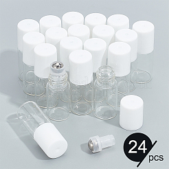 24 Stück transparente Rollkugelflaschen aus Glas&nbsp;MRMJ-BC0003-35