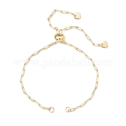 Herstellung eines Armbands aus gelöteten Messing-Büroklammerketten.&nbsp;AJEW-JB01556