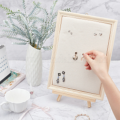 Présentoirs à bijoux en bois rectangle&nbsp;ODIS-WH0025-42