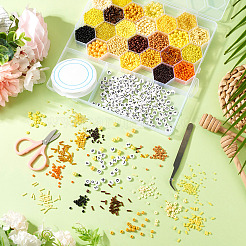 DIY 24 Stile ABS & Acrylperlen Schmuckherstellungsset&nbsp;DIY-TAC0031-02