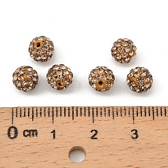 Polymer Ton Strass Perlen&nbsp;RB-H284-6MM-Half-246