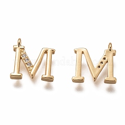 Messing micro pave klar zirkonia charme&nbsp;ZIRC-B002-39G-M