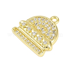 Pendentifs en laiton zircon cubique transparent&nbsp;KK-L238-16G
