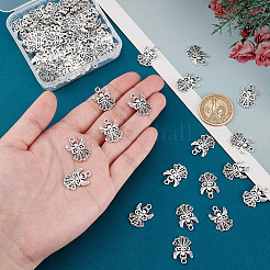 80 pièces pendentifs en alliage de style tibétain&nbsp;TIBEP-PH0001-69AS