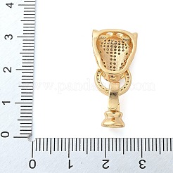Messing-Mikro pflastern Zirkonia fach über Klammern&nbsp;KK-L289-001G
