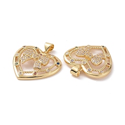 Ciondoli di zirconi in ottone&nbsp;KK-G453-05G