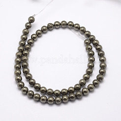 Natürliche Pyrit Perlen Stränge&nbsp;X-G-D391-01