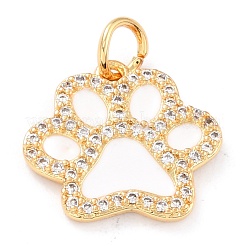 Real 18k micro latón chapado en oro micro encantos cubic zirconia encantos&nbsp;ZIRC-L100-085G-09
