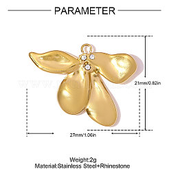 Anhänger aus Edelstahl 304&nbsp;STAS-OY007-46G