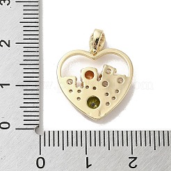 Pendentifs en laiton avec zircone cubique&nbsp;KK-M275-62G
