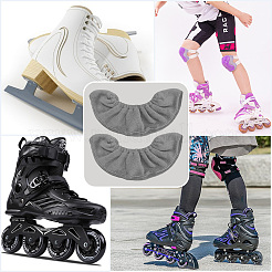 Protectores de terciopelo para patines de hielo&nbsp;AJEW-WH20022-85C-04