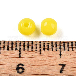Perlas de vidrio de color sólido opaco&nbsp;X1-GLAA-N007-4mm-A09