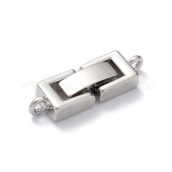 Gestellplattierte Messing-Faltverschlüsse mit Schlaufen&nbsp;KK-L184-89P