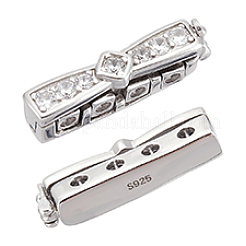 2 Stück: 925 Sterlingsilber-Strassverschlüsse&nbsp;FIND-PH0020-99