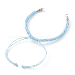 Verstellbare geflochtene Polyesterschnur Armbandherstellung&nbsp;AJEW-JB00849-02