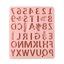 Zahlen- und Buchstabenkuchen-DIY-Silikonform in Lebensmittelqualität&nbsp;DIY-K075-09