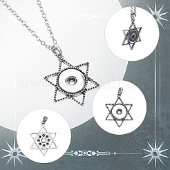 9 Stück 9 Stil Legierung hängen Snap Basis große Anhänger&nbsp;FIND-GF0004-30