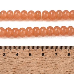 Gefärbt natürlichen weißen Jade Perlen Stränge&nbsp;GG-CBA9281-A12-5x8mm