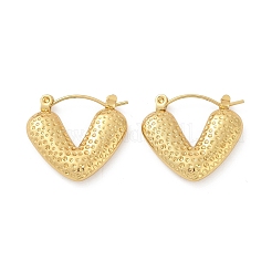 Boucles d'oreilles créoles en acier inoxydable 304 pour femmes&nbsp;EJEW-U046-06B-G